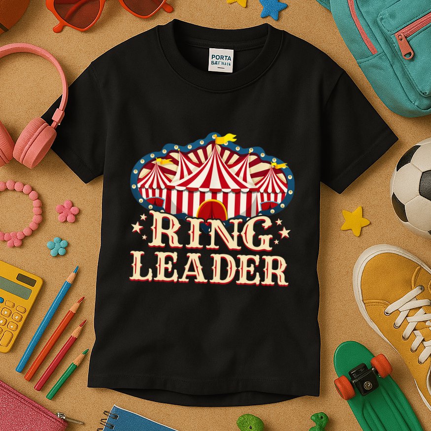 Ringleader - Vintage Circus Themed Birthday Party Kids T-Shirt