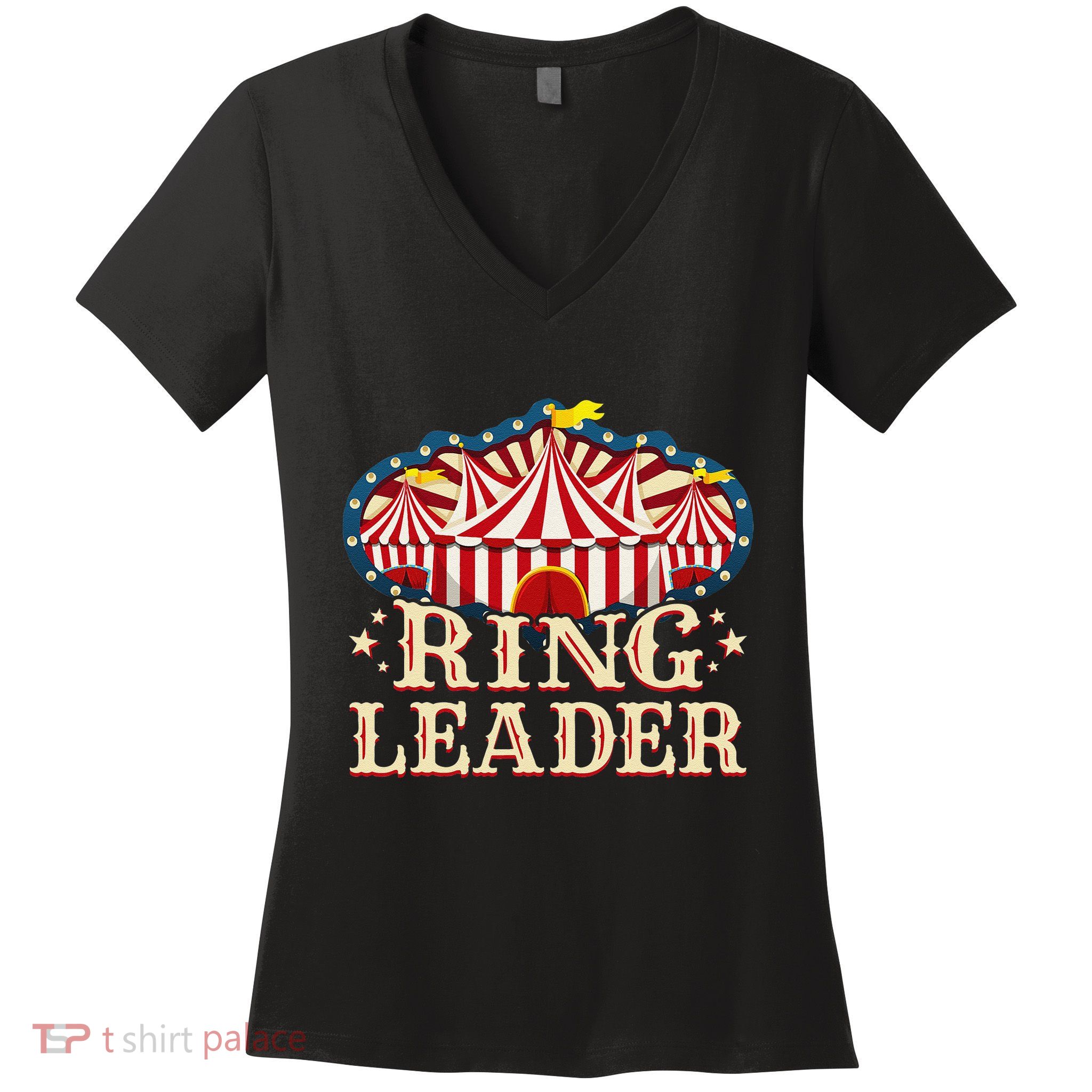 Ringleader Vintage Circus Themed Birthday Party Women's V-Neck T-Shirt