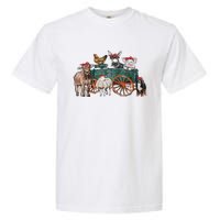 Retro Vintage Cute Farm Animals Farmer Farming Garment-Dyed Heavyweight T-Shirt