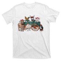 Retro Vintage Cute Farm Animals Farmer Farming T-Shirt