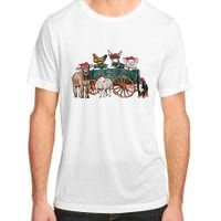 Retro Vintage Cute Farm Animals Farmer Farming Adult ChromaSoft Performance T-Shirt