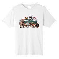 Retro Vintage Cute Farm Animals Farmer Farming Tall Fusion ChromaSoft Performance T-Shirt