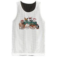 Retro Vintage Cute Farm Animals Farmer Farming Mesh Reversible Basketball Jersey Tank