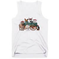 Retro Vintage Cute Farm Animals Farmer Farming Tank Top