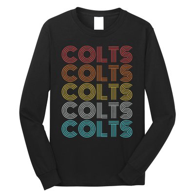 Retro Vintage Colts Long Sleeve Shirt