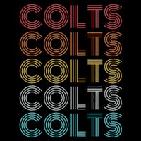 Retro Vintage Colts Poster