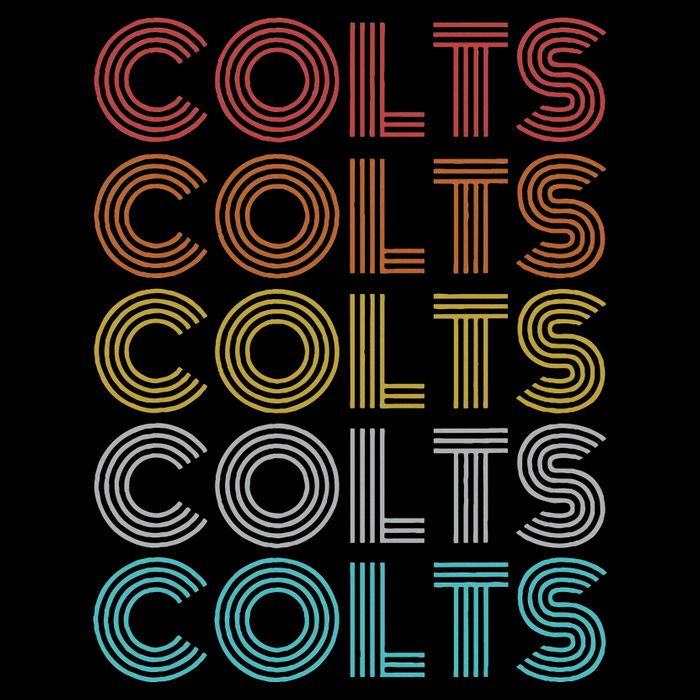 Retro Vintage Colts Poster