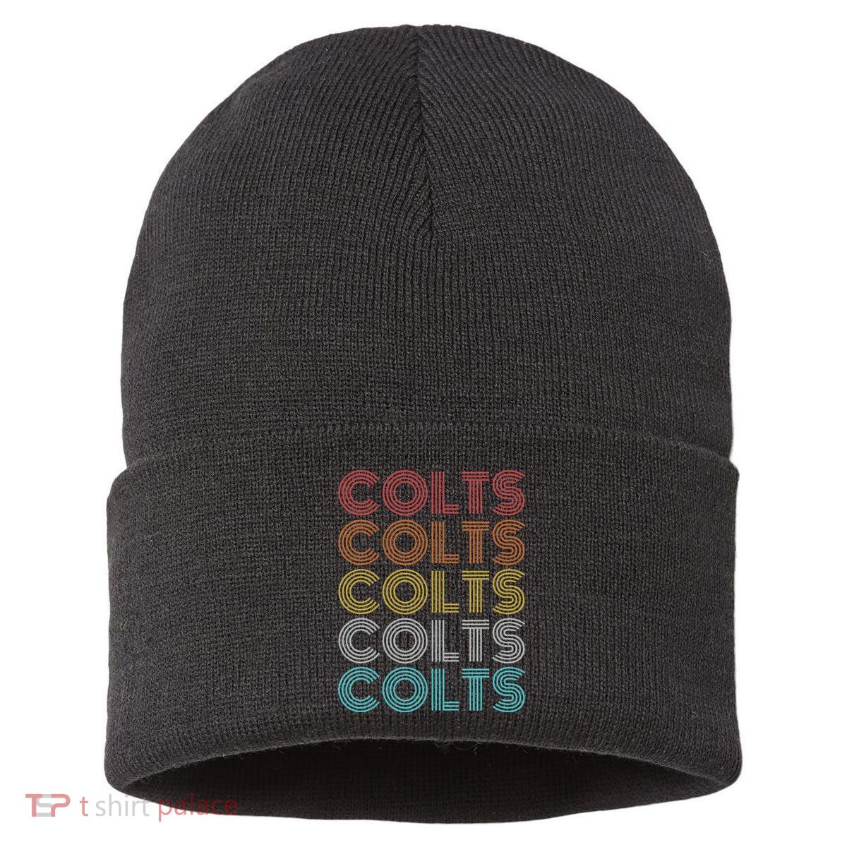 Retro Vintage Colts Sustainable Knit Beanie