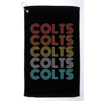 Retro Vintage Colts Golf Towel
