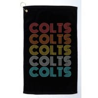 Retro Vintage Colts Golf Towel