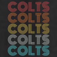 Retro Vintage Colts Golf Towel