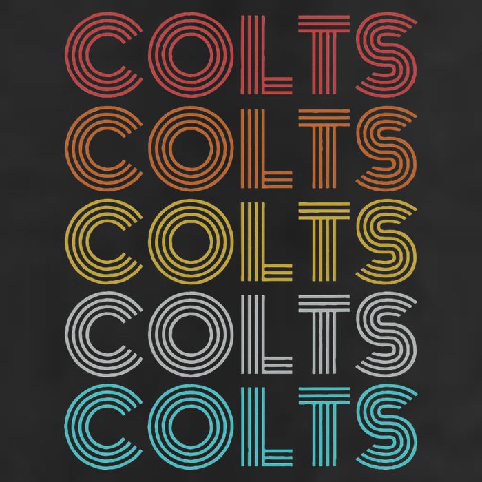 Retro Vintage Colts Golf Towel