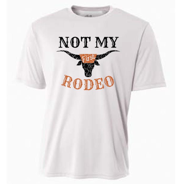 Retro Vintage Classic Country Music Not My First Rodeo Cooling Performance Crew T-Shirt