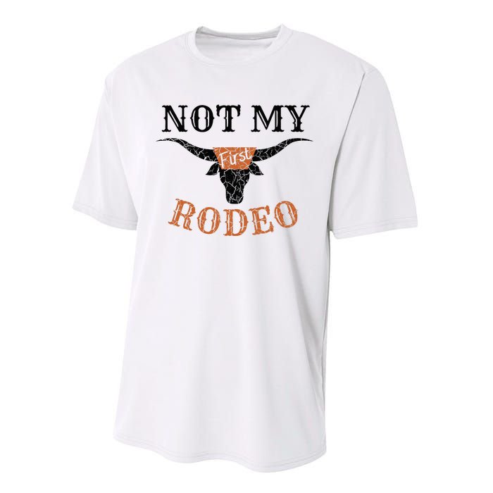 Retro Vintage Classic Country Music Not My First Rodeo Performance Sprint T-Shirt