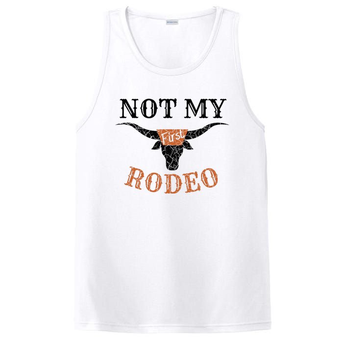 Retro Vintage Classic Country Music Not My First Rodeo PosiCharge Competitor Tank