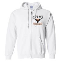 Retro Vintage Classic Country Music Not My First Rodeo Full Zip Hoodie