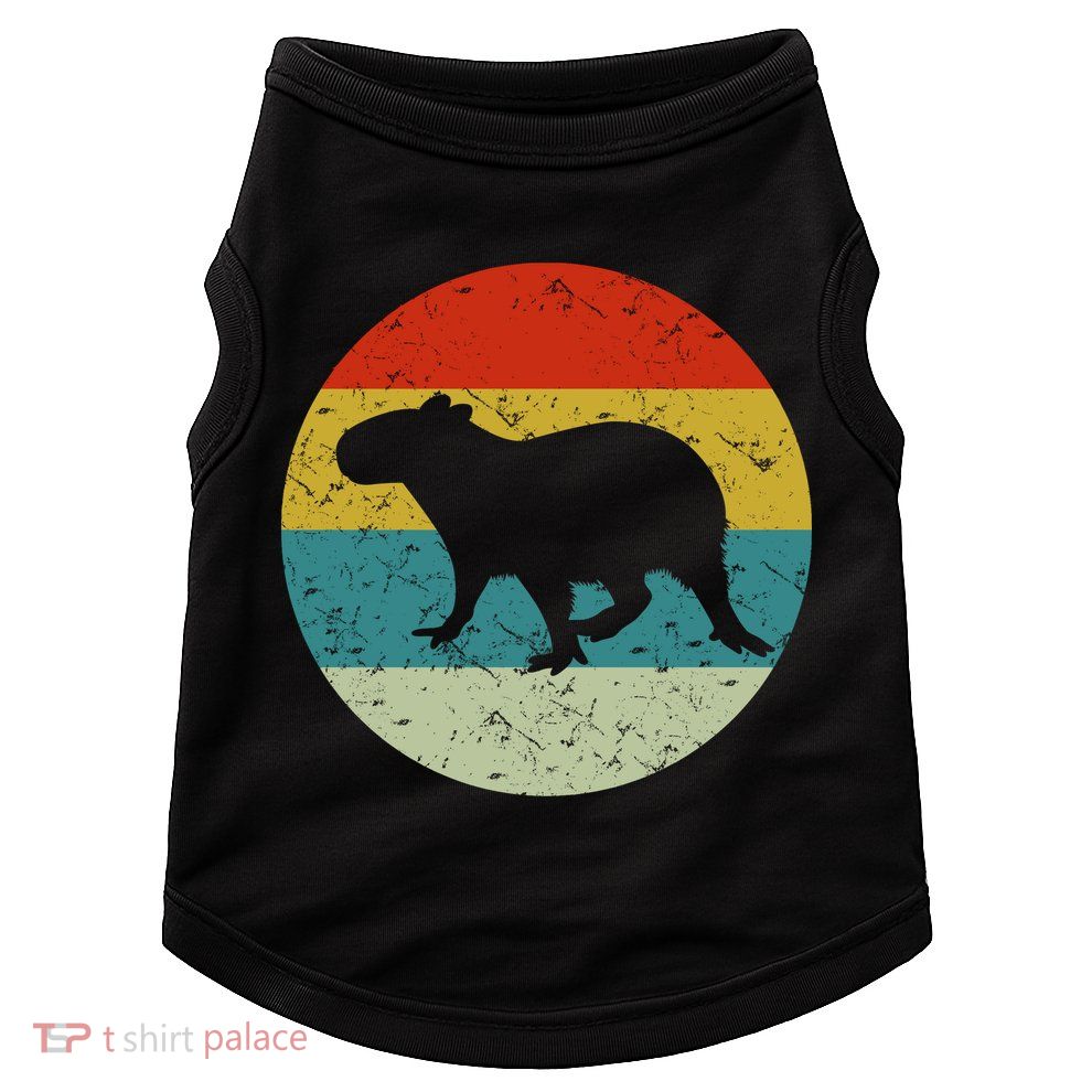 Retro Vintage Capybara Doggie Tank