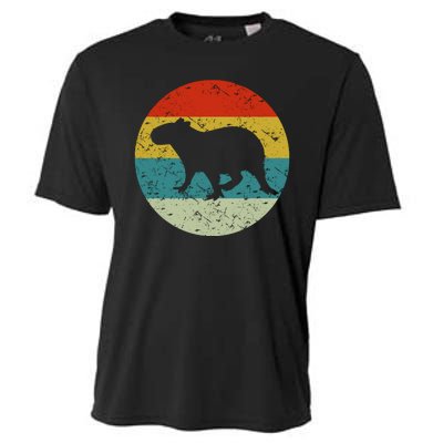 Retro Vintage Capybara Cooling Performance Crew T-Shirt