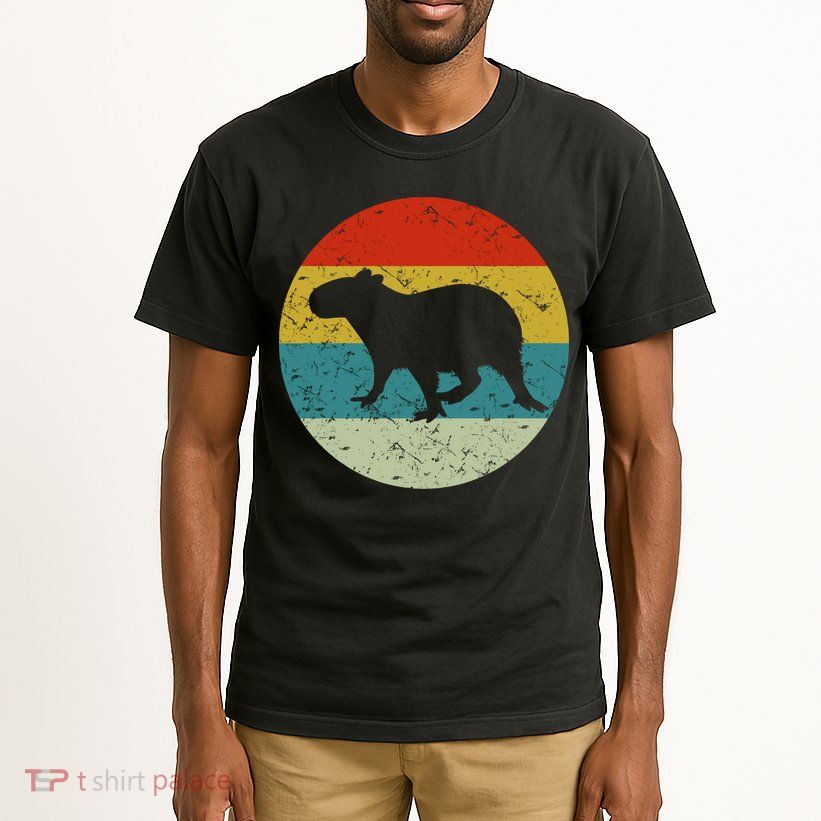 Retro Vintage Capybara Tall T-Shirt