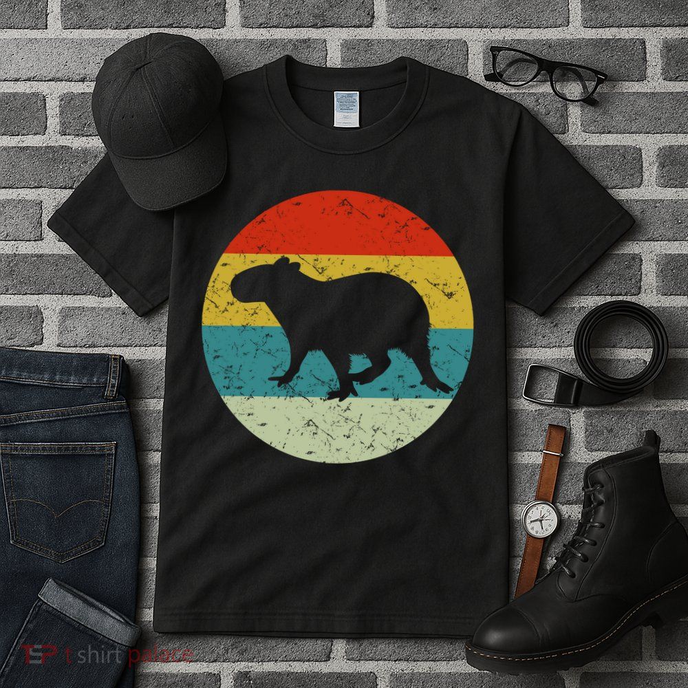 Retro Vintage Capybara Tall T-Shirt