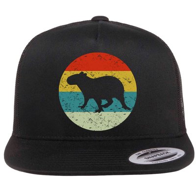Retro Vintage Capybara Flatbill Hat