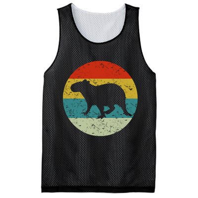 Retro Vintage Capybara Mesh Reversible Basketball Jersey Tank