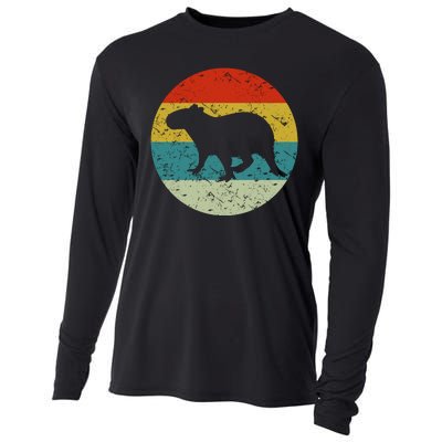 Retro Vintage Capybara Cooling Performance Long Sleeve Crew