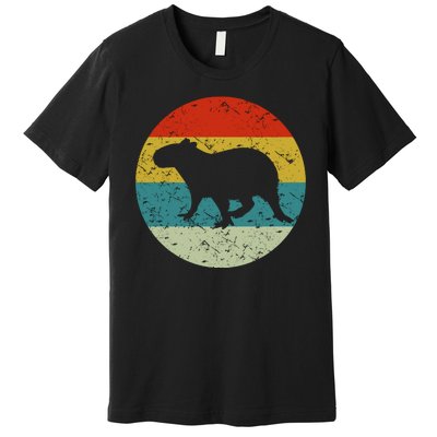 Retro Vintage Capybara Premium T-Shirt