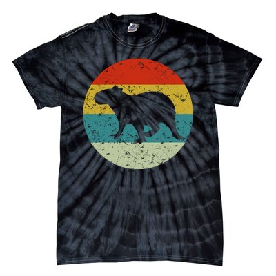 Retro Vintage Capybara Tie-Dye T-Shirt