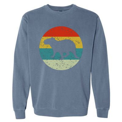 Retro Vintage Capybara Garment-Dyed Sweatshirt