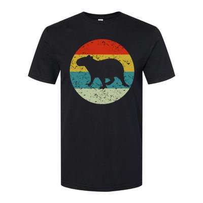 Retro Vintage Capybara Softstyle CVC T-Shirt