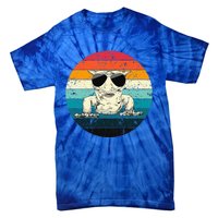 Retro Vintage Crested Gecko Sunglasses Reptile Tie-Dye T-Shirt