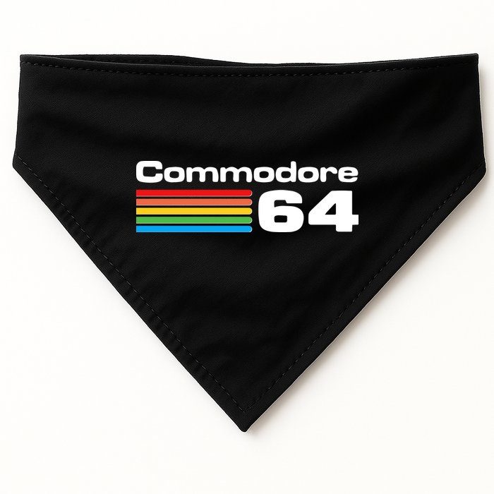 Retro Vintage Commodore Computer Logo USA-Made Doggie Bandana