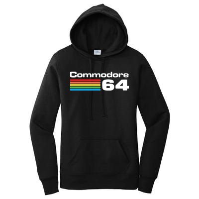 Retro Vintage Commodore Computer Logo Women's Pullover Hoodie