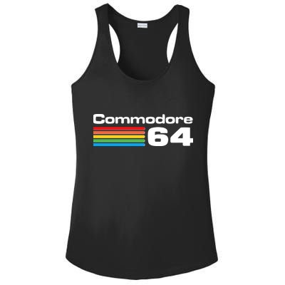 Retro Vintage Commodore Computer Logo Ladies PosiCharge Competitor Racerback Tank
