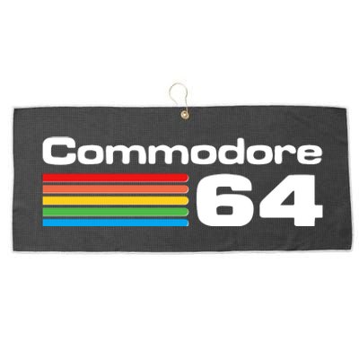 Retro Vintage Commodore Computer Logo Large Microfiber Waffle Golf Towel