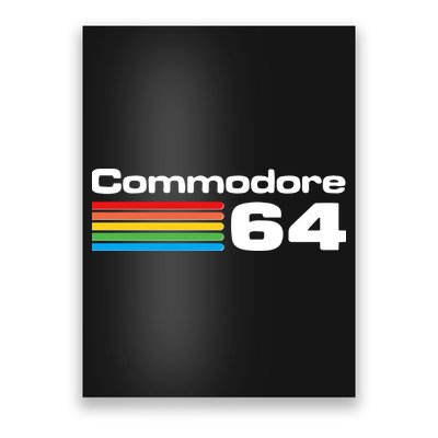 Retro Vintage Commodore Computer Logo Poster