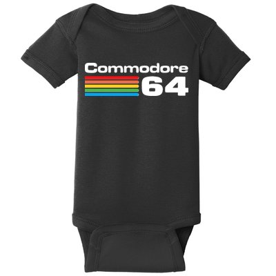 Retro Vintage Commodore Computer Logo Baby Bodysuit
