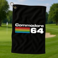 Retro Vintage Commodore Computer Logo Golf Towel