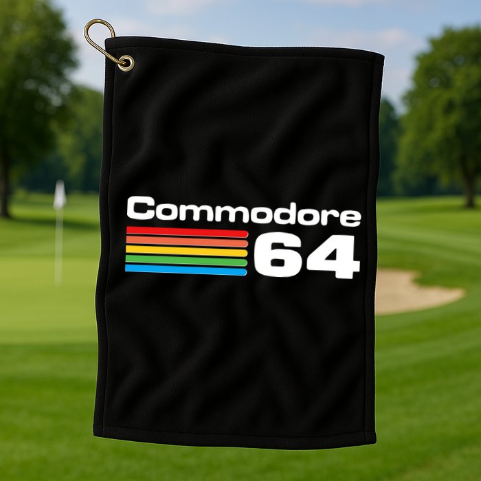 Retro Vintage Commodore Computer Logo Golf Towel