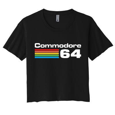 Retro Vintage Commodore Computer Logo Crop Top