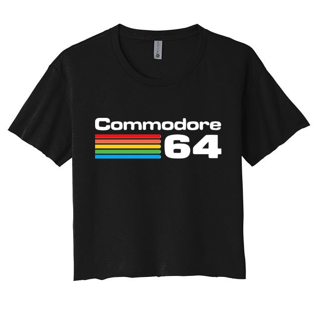 Retro Vintage Commodore Computer Logo Crop Top