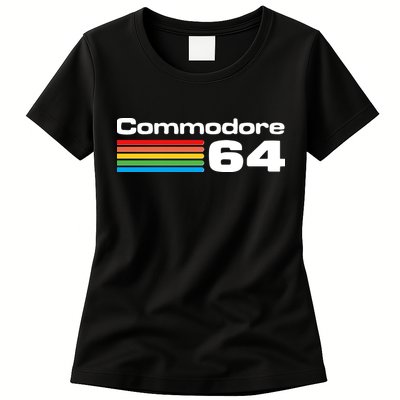 Retro Vintage Commodore Computer Logo Womens T-Shirt