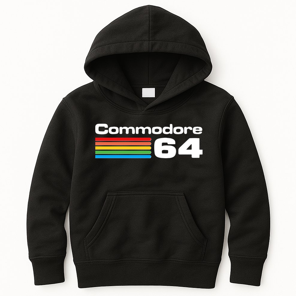 Retro Vintage Commodore Computer Logo Kids Hoodie