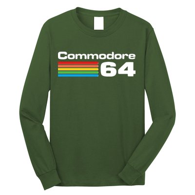Retro Vintage Commodore Computer Logo Long Sleeve Shirt