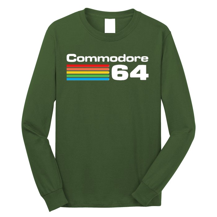 Retro Vintage Commodore Computer Logo Long Sleeve Shirt