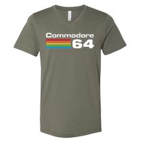 Retro Vintage Commodore Computer Logo V-Neck T-Shirt