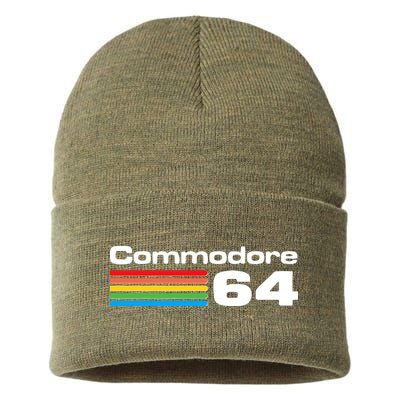 Retro Vintage Commodore Computer Logo Sustainable Knit Beanie