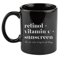 Retinol Vitamin C And Sunscreen Aesthetic Esthetician Nurse 11oz C Handle Ceramic Mug