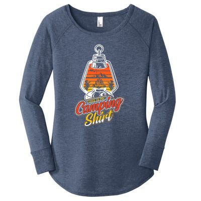 Retro Vintage Camp This Is My Camping Gift Women's Perfect Tri Tunic Long Sleeve Shirt